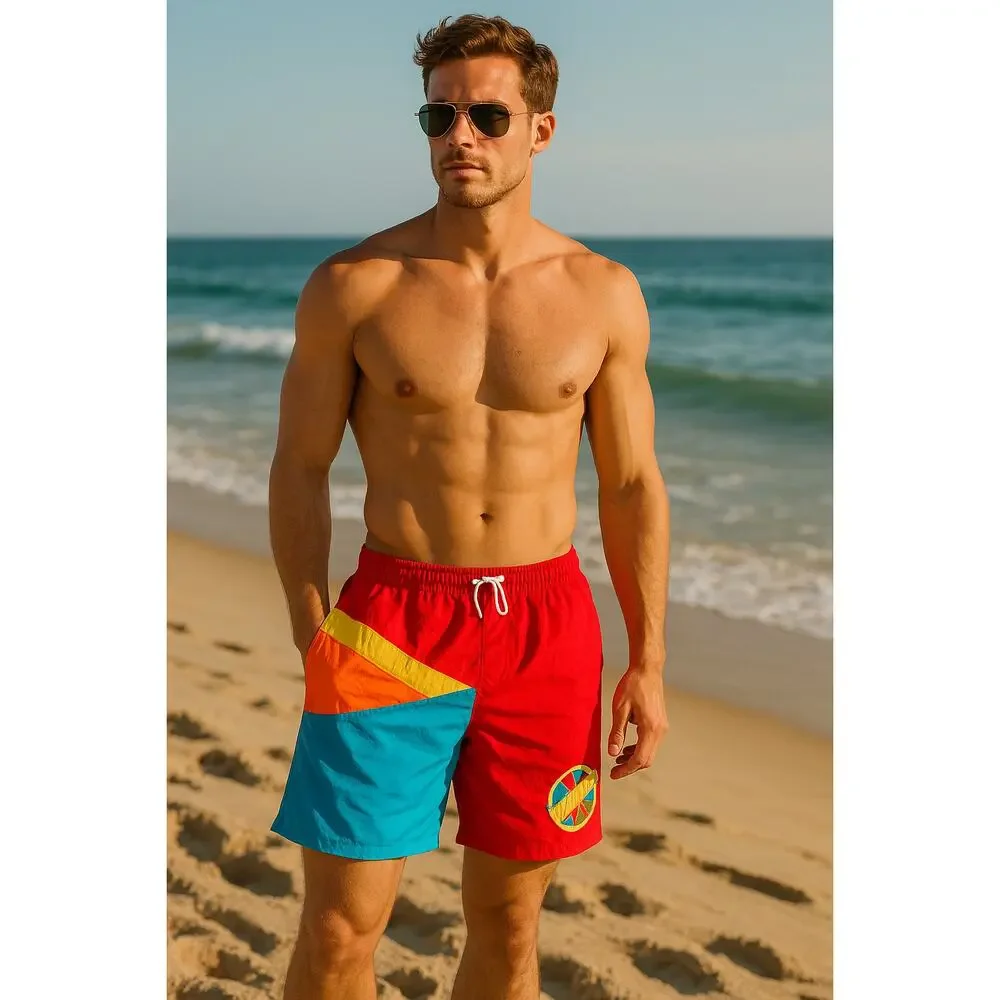 SPRING SALE! Vintage Beradingo‎ Beach Swim Trunks Size Large
